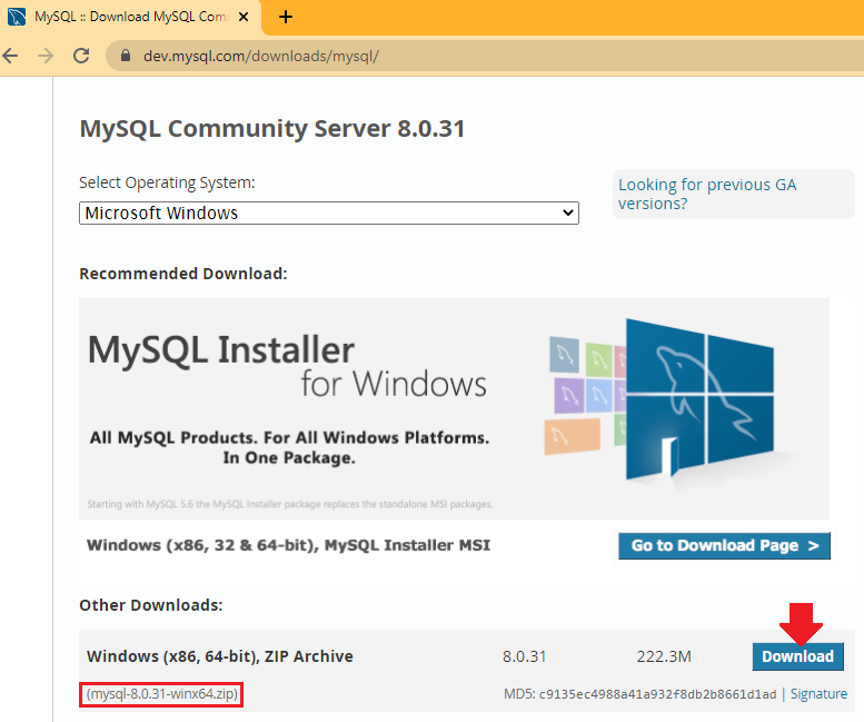 MySQL Downloads 2