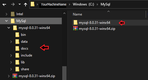 Folder structure